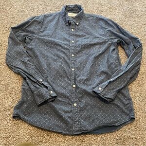 Denim & Supply denim paisley button down shirt large cotton preppy classic